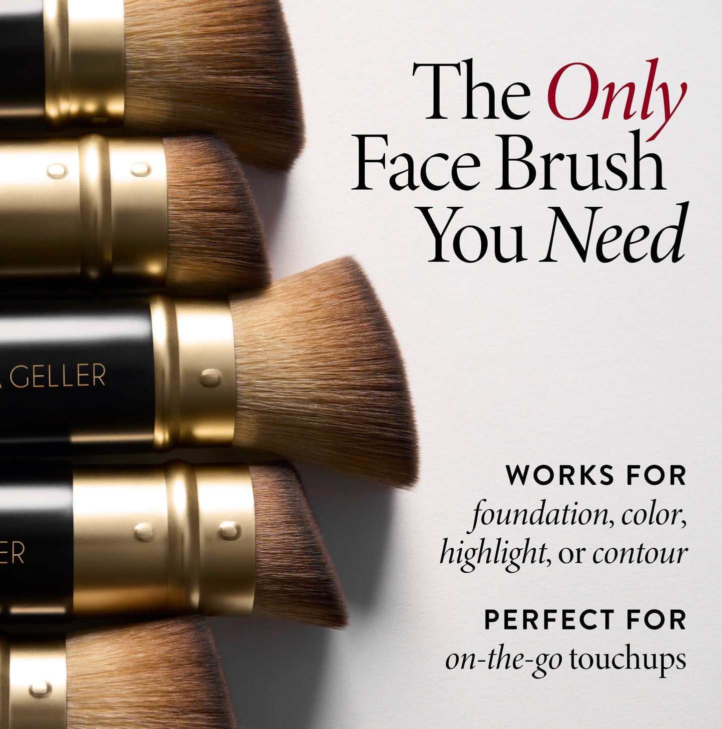 Retractable Angled Kabuki Brush